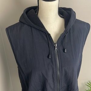 Susan Bristol Sleeveless Fleece Lined Hooded Full Zip Jacket/Vest   Size L
